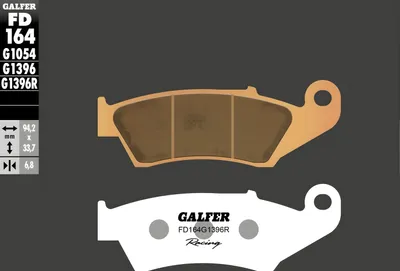 Image de Plaquettes de frein Galfer FD164G1396R métal fritté Racing OFFROAD