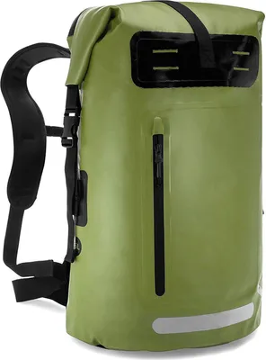 Zdjęcie produktu dla Outdoorowy plecak rowerowy, plecak kempingowy, wodoodporny plecak z PVC, odpowiedni do kajakarstwa, raftingu i pływania łódką, zieleń wojskowa
