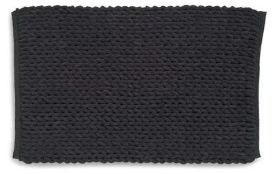 Produktbild von Badteppich, Badematte, 120 x 70 cm, Schwarz, Recyceltes Polyester, Baumwolle - Kela | Masha