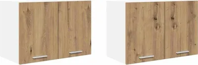 Immagine prodotto di vidaXL Armadio a muro 2 pezzi rovere Artisan e bianco 60 x 31 x 40 cm