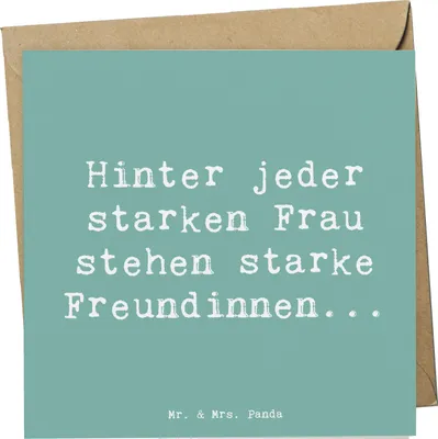 Produktbild von Mr. & Mrs. Panda Grußkarte Spruch Hoffnung Freundinnen - Meeresbrise - Geschenk, Mut, doppelkarte, Zitat, Licht, Klappkarte, Gefühl, Zitate Freundschaft, Motivation