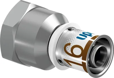 Obrázok produktu pre Uponor Übergangsmuffe S-Press PLUS aus Messing, verzinnt 16mmx1/2 IG