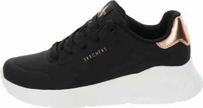 Produktbild von Skechers UNO LITE - SHIMMER ALONG sportlicher Schnürer Schwarz in Gr. 38.5