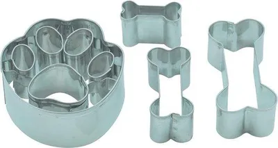 Image de Famanu, moules à biscuits en acier inoxydable - lot de 3
