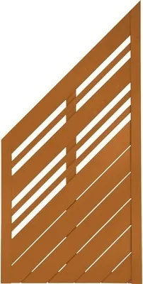 Produktbild von Zaun Abschlusselement Konsta Reddy 90 x 180/90 cm links, kirschbaumoptik