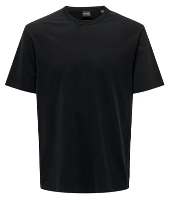 Produktbild von ONLY & SONS Einfarbiges Rundhals T-Shirt Basic Kurzarm Shirt ONSSMART LIFE Größe: S