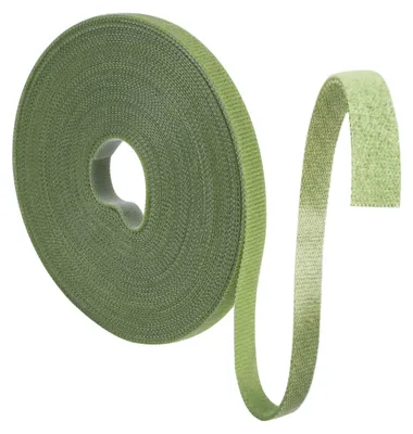 Imagen del producto de Cinta adhesiva para plantas, de 10 metros de largo, color verde hierba, 10 mm de ancho