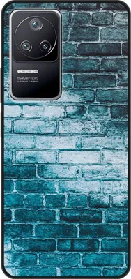 Produktbild von König Design Hülle kompatibel mit Xiaomi Poco F4 Kunststoff Soft Handyhülle - Handy Case Ziegelwand