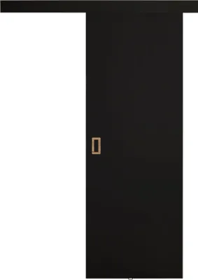Produktbild von KIER FURNITURE Schiebetür Komplettset WERDI Sliding Door, Raumteiler Schiebetür Schwarz 66x205x1,6 cm