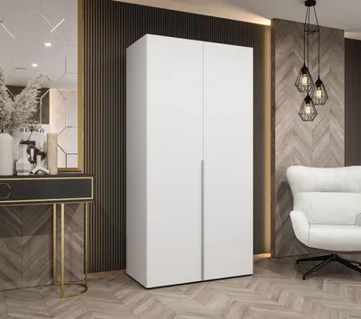 Produktbild von Kleiderschrank 100 cm BETULA - weiß/Kaschmir