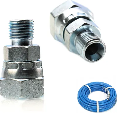 Produktbild von 1/4" auf 3/8" Drehschlauchadapter für Farbspritzgerät
