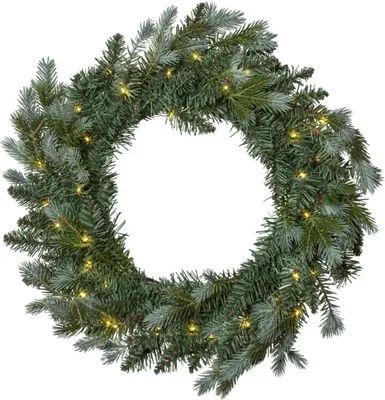 Produktbild von LED Weihnachtskranz Greyland batteriebetrieben Timer Ø 55cm outdoor