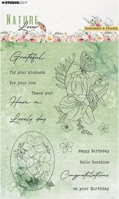 Zdjęcie produktu dla Stempel przezroczysty - StudioLight - Sentiments and Florals