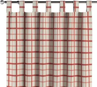 Produktbild von Dekoria Schlaufenschal, rot-creme, 130 x 245 cm