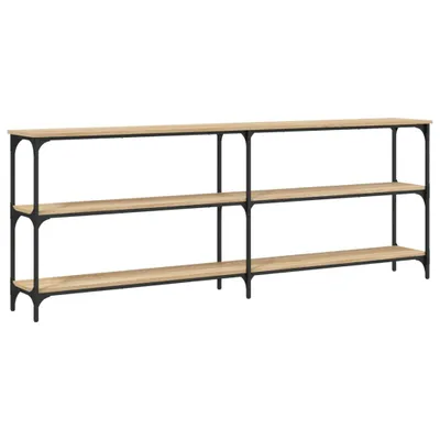 Image de vidaXL Table console chêne Sonoma 200x29x75 cm bois composite