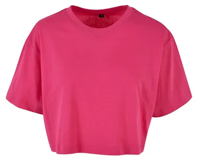 Image de Build Your Brand - Haut court pour femmes LT2081 (XL) (rose hibiscus)