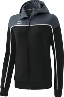 Produktbild von Erima Change By Erima Trainingsjacke mit Kapuze Schwarzgrau/Schiefergrau/Weiß - 40