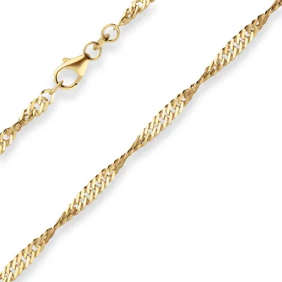 Produktbild von 2,9mm Armband Singapurkette Goldarmband Armschmuck aus 585 Gold Gelbgold 20cm