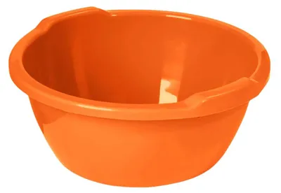 Image de Bac rond de 14 litres, Ø 40 x 42 x 17 cm (h) - Couleur orange