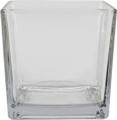 Produktbild von INNA-Glas Teelichthalter Kim Ocean aus Glas, klar, 8x8x8cm - Kerzenglas