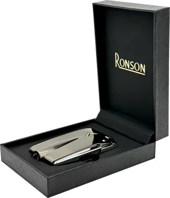 Obrázek produktu pro Zapalovač RONSON PREMIER WARAFLAME GUN METAL Plynový zapalovač