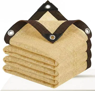 Produktbild von 90% Beschattungsnetz mit engmaschigen Ringe, 2 x 1 Meter