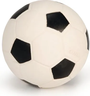 Produktbild von Beeztees Hundespielzeug Fußball schwarz/weiß