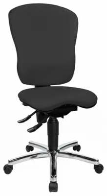 Produktbild von Topstar Profi Bürostuhl SITNESS Ergonomischer Schreibtischstuhl ohne Armlehnen Stoff Anthrazit Drehstuhl für Büro, Zuhause