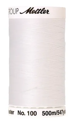 Produktbild von AMANN METTLER Nähgarn SERALON® - Weiß (2000) - 500 m - No.100