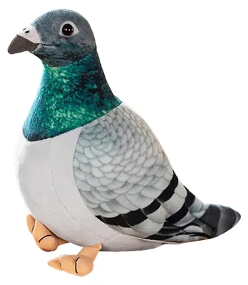 Productafbeelding van Kawaii Pluche Pigeon Speelgoed 20 cm Groen
