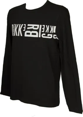 Immagine prodotto di T-shirt uomo maglia manica lunga girocollo BIKKEMBERGS articolo VBKT04960 LETTERING PRINT, S, Cotone 94%,Spandex 6%