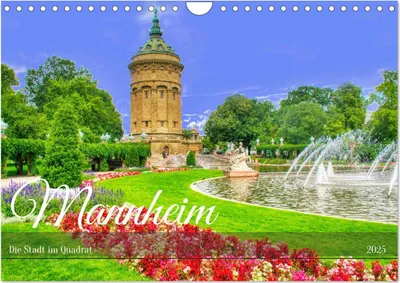 Produktbild von Mannheim - Die Stadt im Quadrat (Wandkalender 2025 DIN A4 quer), CALVENDO Monatskalender