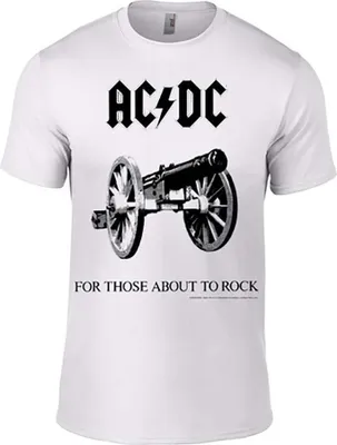 Zdjęcie produktu dla AC/DC For Those About To Rock White 2XL Koszulka