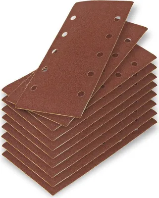 Image de Papier abrasif pour ponceuse vibrante 115x230 mm K80, 10 pcs