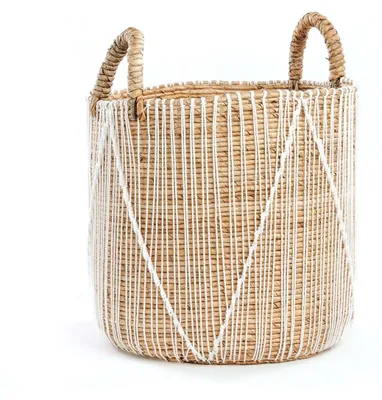 Image de Panier en osier, couleur naturelle, taille moyenne
