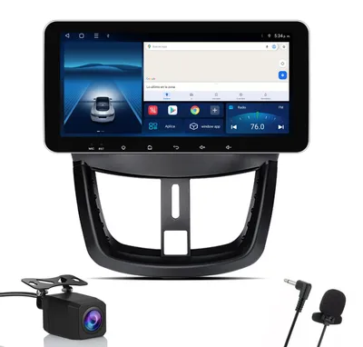 Produktbild von 10.33" Android Autoradio für Peugeot 207 CC 2006-2015 6+128GB CarPlay Android Auto 4G LTE mit Rückfahrkamera & Mikrofon GPS WIFI DAB+