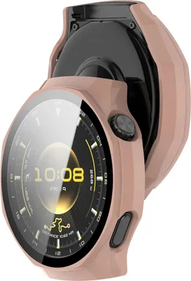 Produktbild von Schutzhülle mit Glas für Huawei Watch GT6 Pro 46 mm, Bizon Case Watch Adamo, Rosa