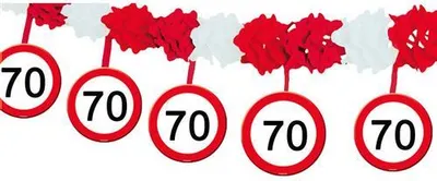 Produktbild von NEW CO VERTRIEBSGMBH Party Girlande "70"     0