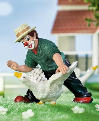 Produktbild von Gilde Clown, Hans im Glück, Gansmotiv, Kunstharz, mehrfarbig, VE 1 Höhe: 10.00 cm Breite: 12.00 cm 10197