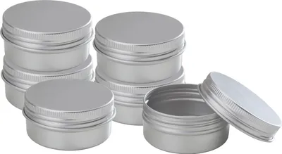 Produktbild von VBS Cremedose "Rund" mit Schraubdeckel, Aluminium 50 ml, 6 Stück