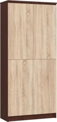 Obrázok produktu pre Policová skriňa 80 cm VALESTRA - wenge / dub sonoma