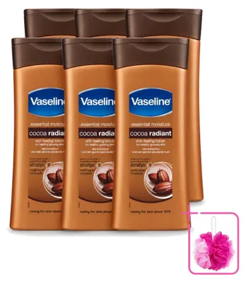 Productafbeelding van 6 x Vaseline Cacaobadmelk - 400 ml - Voordeelverpakking - 6 stuks