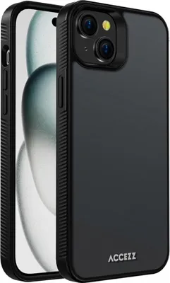 Image de Accezz Rugged Frosted Backcover pour l'Apple iPhone 15 Plus - Noir