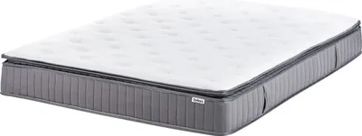 Produktbild von BELIANI Taschenfederkernmatratze 160 x 200 mit Griffen Kühlende Memoryschaum-Füllung Abnehmbarer Bezug Mittelfest Modernes Gesteppt Design