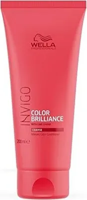 Produktbild von Wella Invigo Color Brilliance Coarse, Frauen, Professionelle Haarspülung, Gefärbtes Haar, Dickes Haar, Alle Farben, Farbschutz, Nährend, Schutz, 200 ml