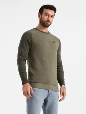 Produktbild von Ombre Clothing Klassischer Pullover für Männer Premtor olive L