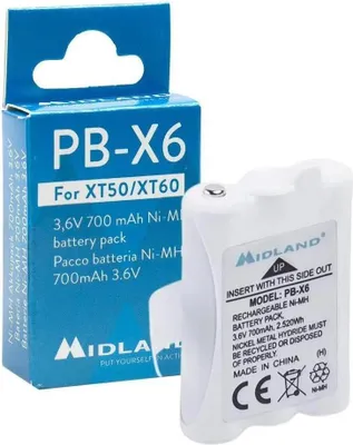 Produktbild von Midland Pb-x6 Lithium Batterie Schwarz  Schwarz One Size