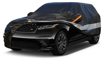 Zdjęcie produktu dla Pokrowiec samochodowy, 10 warstw, wodoodporny, oddychający, czarny, przeznaczony do Land Rover Velar (2017-2023)