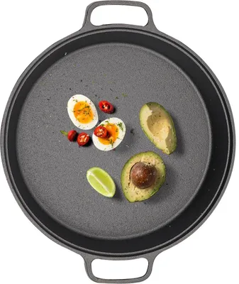 Produktbild von Gusseisenpfanne - Bratpfanne - Schweres Gusseisen - Zum Braten Und Frittieren - Vielseitiges Kochgeschirr Für Die Küche