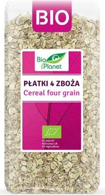 Produktbild von 4-KORN-FLOCKEN (DURCH, HAFER, GERSTE, ROGGEN)  300 g –  PLANET
